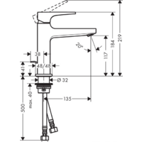 Смеситель Hansgrohe Metropol 74506000 - Превью изображения №2 — Интернет-магазин Time-Shop