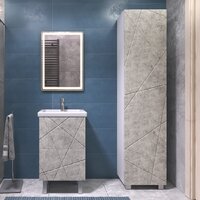  Vigo Тумба под умывальник Geometry 500-0-2 Фостер (бетон) - Превью изображения №6 — Интернет-магазин Time-Shop