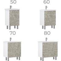  Vigo Тумба под умывальник Geometry 500-0-2 Фостер (бетон) - Превью изображения №7 — Интернет-магазин Time-Shop