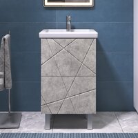  Vigo Тумба под умывальник Geometry 500-0-2 Фостер (бетон) - Превью изображения №3 — Интернет-магазин Time-Shop