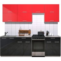 Интерлиния Мила Gloss 50-23 (красный/черный глянец)