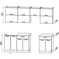 Готовая кухня Интерлиния Мила Gloss 50-23 (красный/черный глянец) - Превью изображения №2 — Интернет-магазин Time-Shop