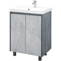  Doratiz Тумба под умывальник Крит 60 9908.128 (серый) - Превью изображения №2 — Интернет-магазин Time-Shop