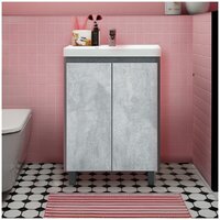  Doratiz Тумба под умывальник Крит 60 9908.128 (серый) - Превью изображения №12 — Интернет-магазин Time-Shop