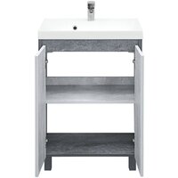  Doratiz Тумба под умывальник Крит 60 9908.128 (серый) - Превью изображения №4 — Интернет-магазин Time-Shop