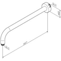 Держатель верхнего душа AM.PM F0500701 - Превью изображения №3 — Интернет-магазин Time-Shop