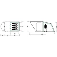 Кемпинговая палатка Trek Planet Siena Lux 4 (зеленый) - Превью изображения №12 — Интернет-магазин Time-Shop