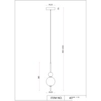 Подвесная люстра F-Promo Chantra 4088-1P - Превью изображения №7 — Интернет-магазин Time-Shop