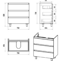  Misty Тумба под умывальник Victory 80 VIC-07080-50-03Я+11080-KL - Превью изображения №7 — Интернет-магазин Time-Shop