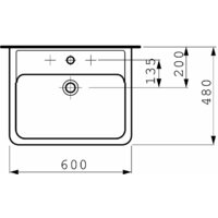 Умывальник Laufen PRO 8189520001041 60x48 - Превью изображения №7 — Интернет-магазин Time-Shop