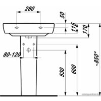 Умывальник Laufen PRO 8189520001041 60x48 - Превью изображения №5 — Интернет-магазин Time-Shop