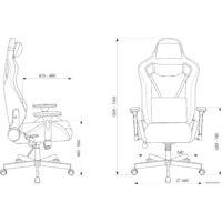 Игровое (геймерское) кресло Knight Outrider (черный) - Превью изображения №29 — Интернет-магазин Time-Shop