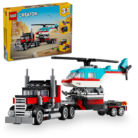 Конструктор LEGO Creator 31146 Грузовик-платформа с вертолетом 3в1 - Превью изображения №3 — Интернет-магазин Time-Shop