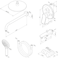 Душевая система  AM.PM X-Joy FB85A10020 - Превью изображения №2 — Интернет-магазин Time-Shop