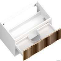  ЗОВ Тумба под умывальник Кито-2 100 2K100LW0MRM (белый/тростник) - Превью изображения №2 — Интернет-магазин Time-Shop