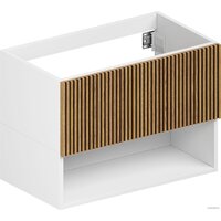 ЗОВ Тумба под умывальник Кито-2 100 2K100LW0MRM (белый/тростник)