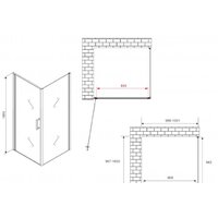 Душевой уголок Abber AG04100M-S100M - Превью изображения №4 — Интернет-магазин Time-Shop