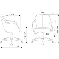 Офисное кресло Бюрократ CH-380M (черный экокожа) - Превью изображения №12 — Интернет-магазин Time-Shop