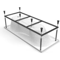 Ванна Cersanit Mito Red 170x70 с ножками со смесителем Brasko Black однорыч. (с сифоном Prime) - Превью изображения №2 — Интернет-магазин Time-Shop