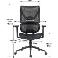 Офисное кресло myroo Office Wizard HS-3853H-1-B (black) - Превью изображения №27 — Интернет-магазин Time-Shop