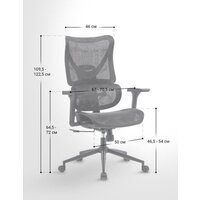 Офисное кресло myroo Office Wizard HS-3853H-1-B (black) - Превью изображения №21 — Интернет-магазин Time-Shop