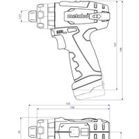 Ударная дрель-шуруповерт Metabo Powermaxx SB Basic 600385500 (с 2-мя АКБ, кейс) - Превью изображения №2 — Интернет-магазин Time-Shop