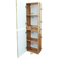  Doratiz Шкаф-пенал для ванной Сицилия 40 2712.312 (дуб вотан, подвесной) - Превью изображения №13 — Интернет-магазин Time-Shop