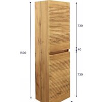  Doratiz Шкаф-пенал для ванной Сицилия 40 2712.312 (дуб вотан, подвесной) - Превью изображения №12 — Интернет-магазин Time-Shop