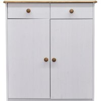 Комод Диприз Ром 2 двери 2 ящика Д 1349.1 (белый воск/антик) - Превью изображения №2 — Интернет-магазин Time-Shop