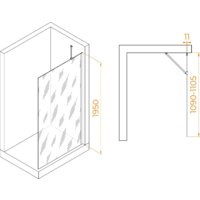 Душевая стенка RGW WA-102W 351010211-15 110 (белый/прозрачное стекло) - Превью изображения №2 — Интернет-магазин Time-Shop