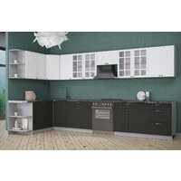 Готовая кухня Интерлиния Берес 1.7x2.4 правая (дуб английский/дуб полярный/кастилло темный) - Превью изображения №4 — Интернет-магазин Time-Shop