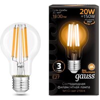 Gauss Filament А60 20W 1800lm 2700К Е27 102902120