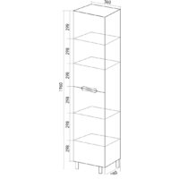  Mixline Шкаф-пенал Этьен 36 539098 - Превью изображения №4 — Интернет-магазин Time-Shop