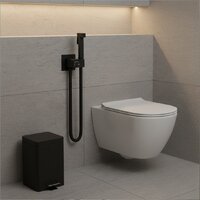 Унитаз напольный Lauter W224 2110224 + гигиенический душ Rainix 21LT7712BM (горизонтальный выпуск) - Превью изображения №28 — Интернет-магазин Time-Shop