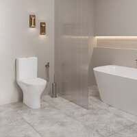 Унитаз напольный Lauter W224 2110224 + гигиенический душ Rainix 21LT7712BM (горизонтальный выпуск) - Превью изображения №10 — Интернет-магазин Time-Shop