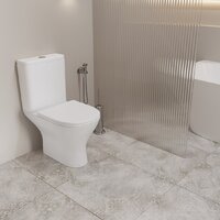 Унитаз напольный Lauter W224 2110224 + гигиенический душ Rainix 21LT7712BM (горизонтальный выпуск) - Превью изображения №11 — Интернет-магазин Time-Shop