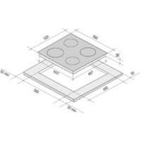 Варочная панель Krona Vento 60 BL - Превью изображения №2 — Интернет-магазин Time-Shop