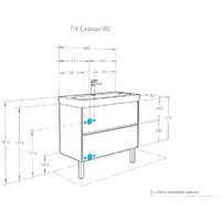  Акватон Тумба с умывальником Сканди 90 1A251901SD010+1WH501629 - Превью изображения №9 — Интернет-магазин Time-Shop