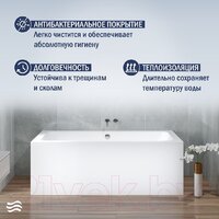 Ванна Lauter Olympia 180x80 21100080 (с ножками) - Превью изображения №5 — Интернет-магазин Time-Shop