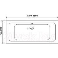 Ванна Lauter Olympia 180x80 21100080 (с ножками) - Превью изображения №12 — Интернет-магазин Time-Shop