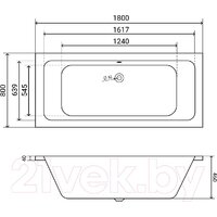 Ванна Lauter Olympia 180x80 21100080 (с ножками) - Превью изображения №13 — Интернет-магазин Time-Shop