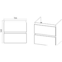  Viant Тумба под умывальник Мальта Como 60 VMAL60CO-T2YP - Превью изображения №4 — Интернет-магазин Time-Shop