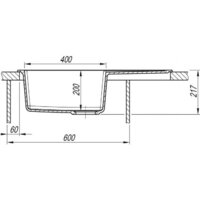 Кухонная мойка ARFEKA ZIA 76 Wet Graphite - Превью изображения №7 — Интернет-магазин Time-Shop