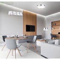 Подвесная люстра TK Lighting Hilton Silver 4177 - Превью изображения №2 — Интернет-магазин Time-Shop