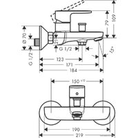 Смеситель Hansgrohe Vernis 71440000 - Превью изображения №3 — Интернет-магазин Time-Shop