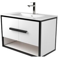 Дабер Тумба под умывальник 009 WeltWasser Deilbach 7517-70 Т9.7W.2.5 (черный/белый)