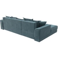 Угловой диван Лига диванов НордСтар левый 121106L (велюр бирюзовый/подушки велюр бирюзовый) - Превью изображения №8 — Интернет-магазин Time-Shop