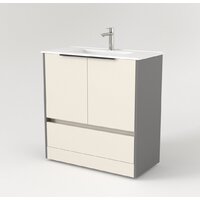  Дабер Тумба под умывальник 017 WeltWasser Deilbach 7517-80 Т17.8W.0.19Ч (бежевый/серый/ручка черная) - Превью изображения №2 — Интернет-магазин Time-Shop