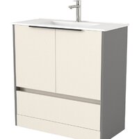 Дабер Тумба под умывальник 017 WeltWasser Deilbach 7517-80 Т17.8W.0.19Ч (бежевый/серый/ручка черная)