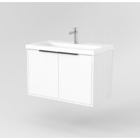  Дабер Тумба под умывальник 018 Тобага/Эридан 80 Т18.8Т.0.5Ч (белый древесный/ручка черная) - Превью изображения №2 — Интернет-магазин Time-Shop